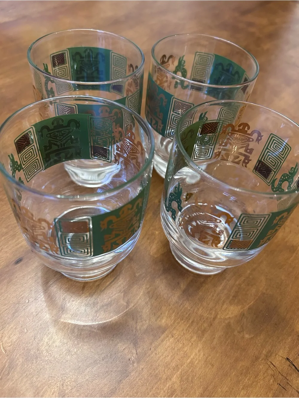 Andes Pattern Federal Rocks Glasses Set of 4